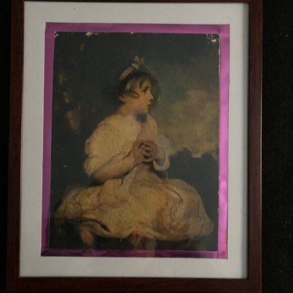 Vintage print The Age of innocence Joshua Reynolds new frame small decor - Picture 4 of 5